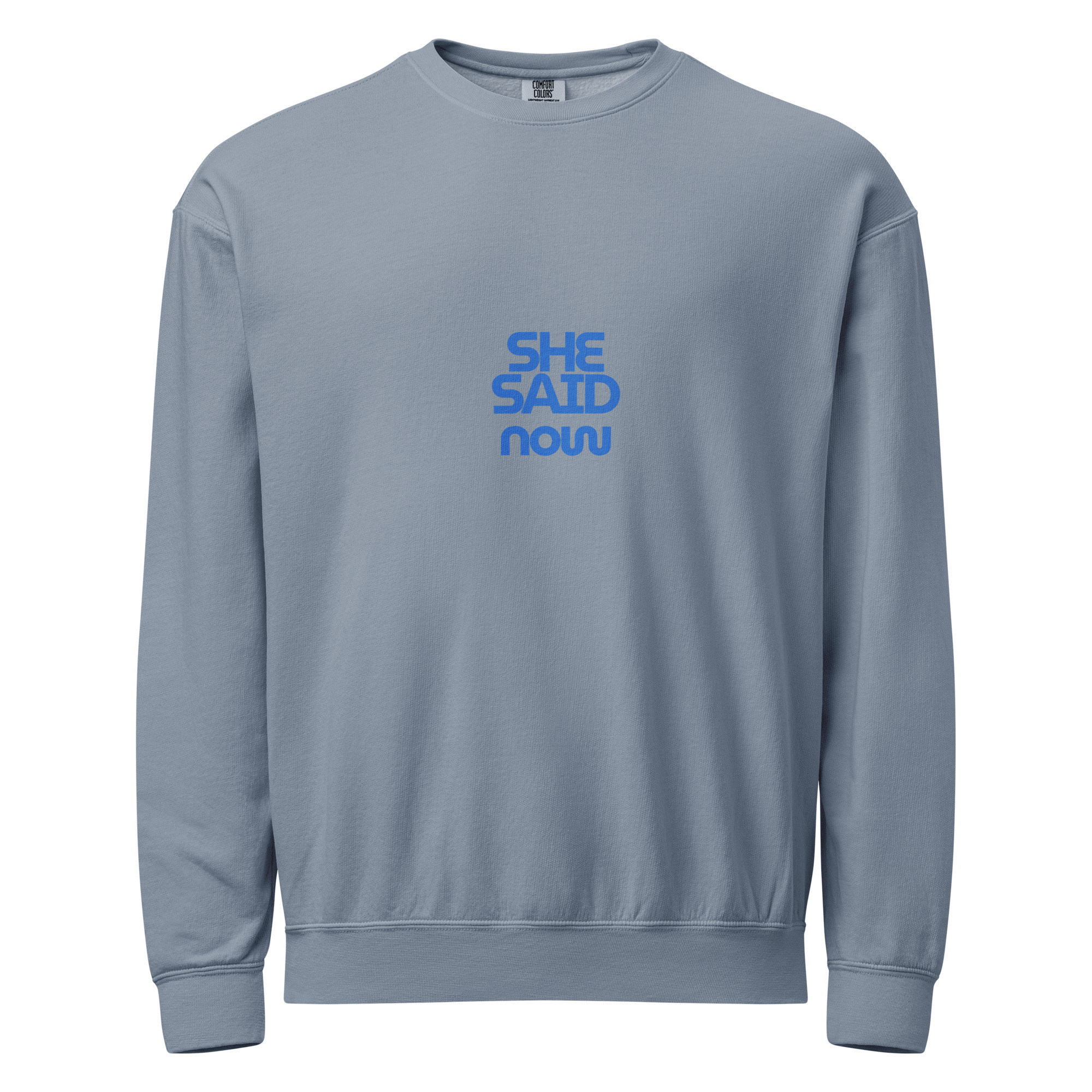 Garment-Dyed Fleece Statement Crew