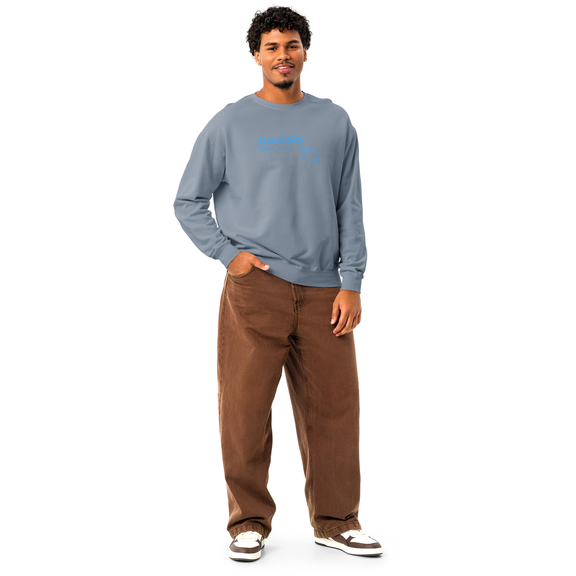 Men’s pigment-dyed fleece sweatshirt
