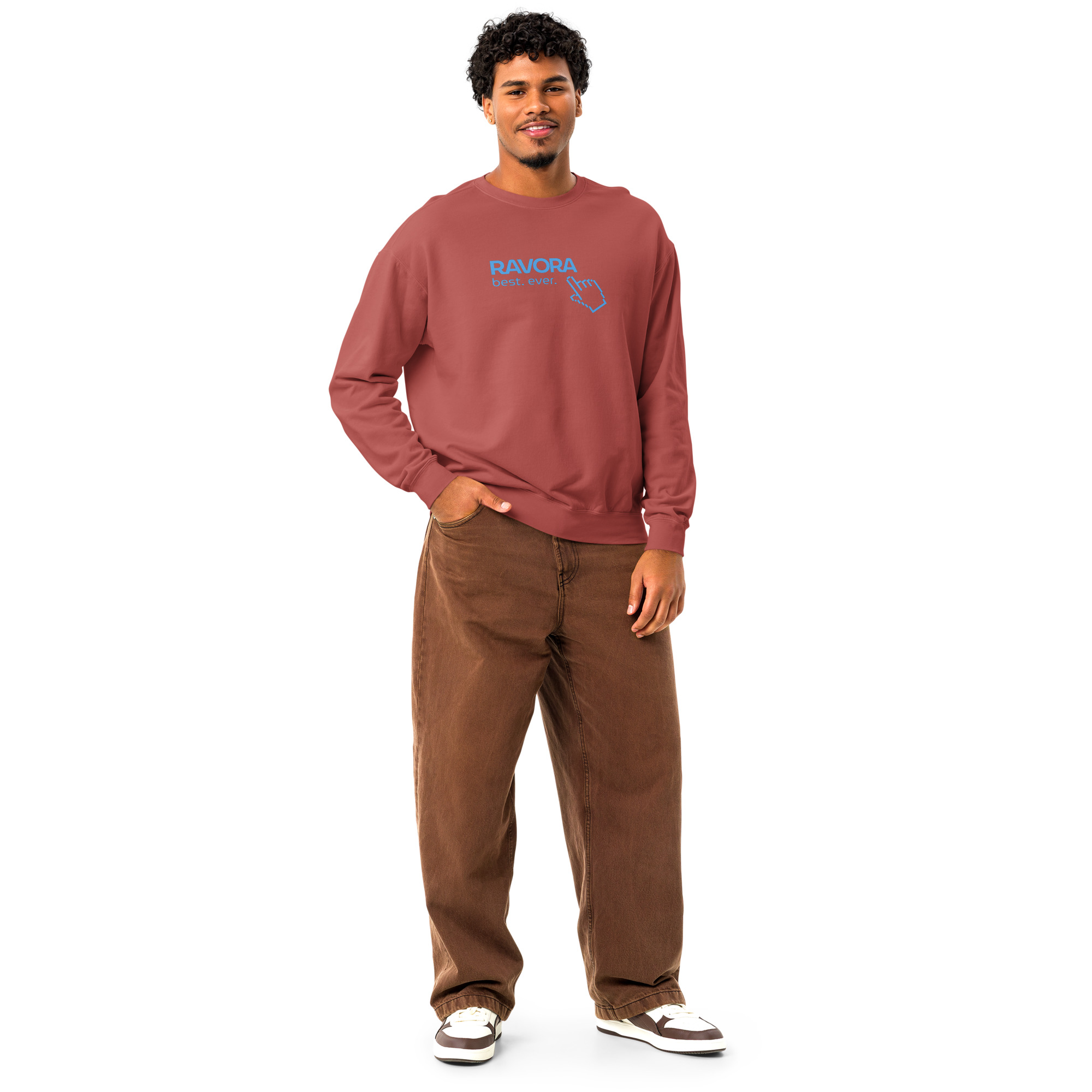 Men’s pigment-dyed fleece sweatshirt