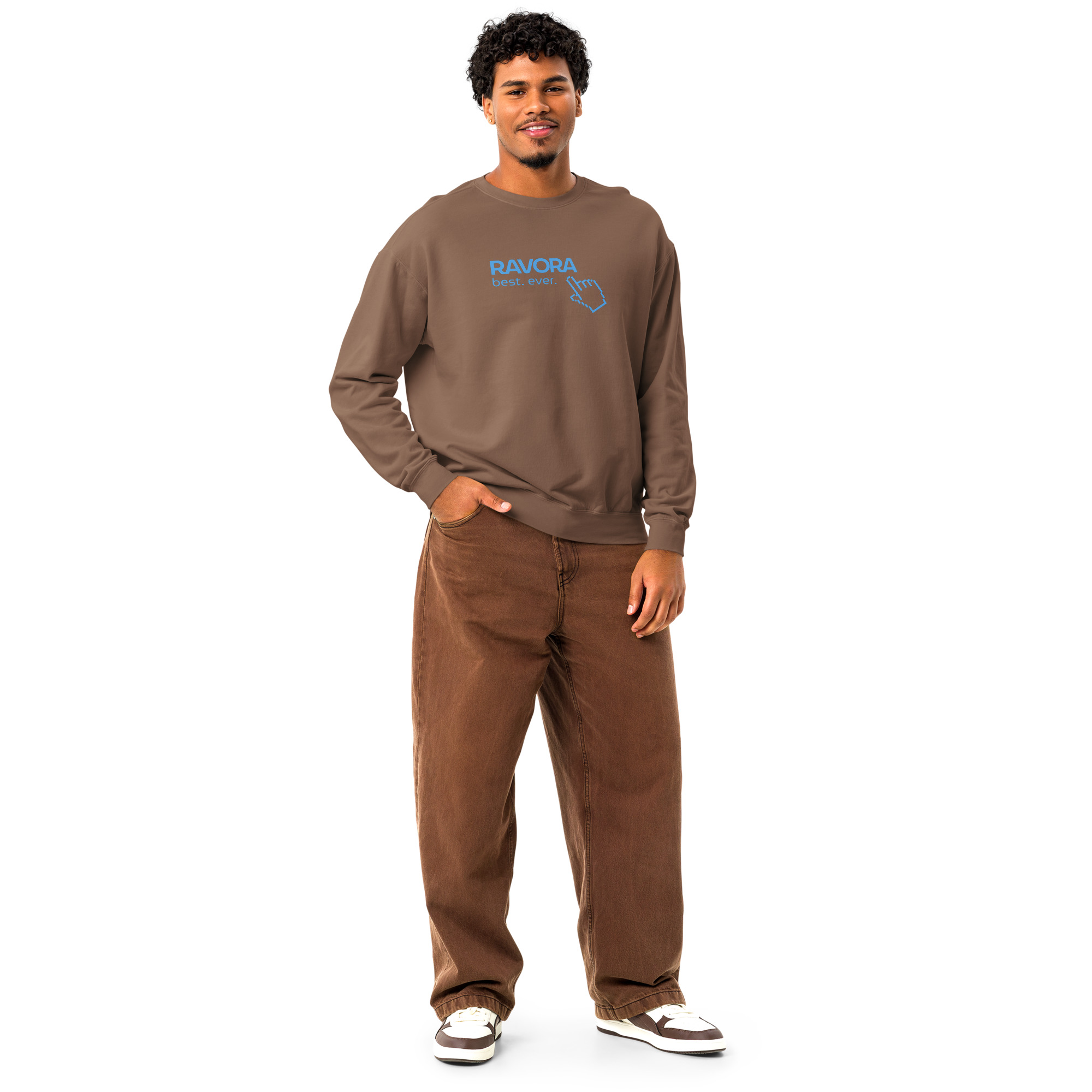 Men’s pigment-dyed fleece sweatshirt