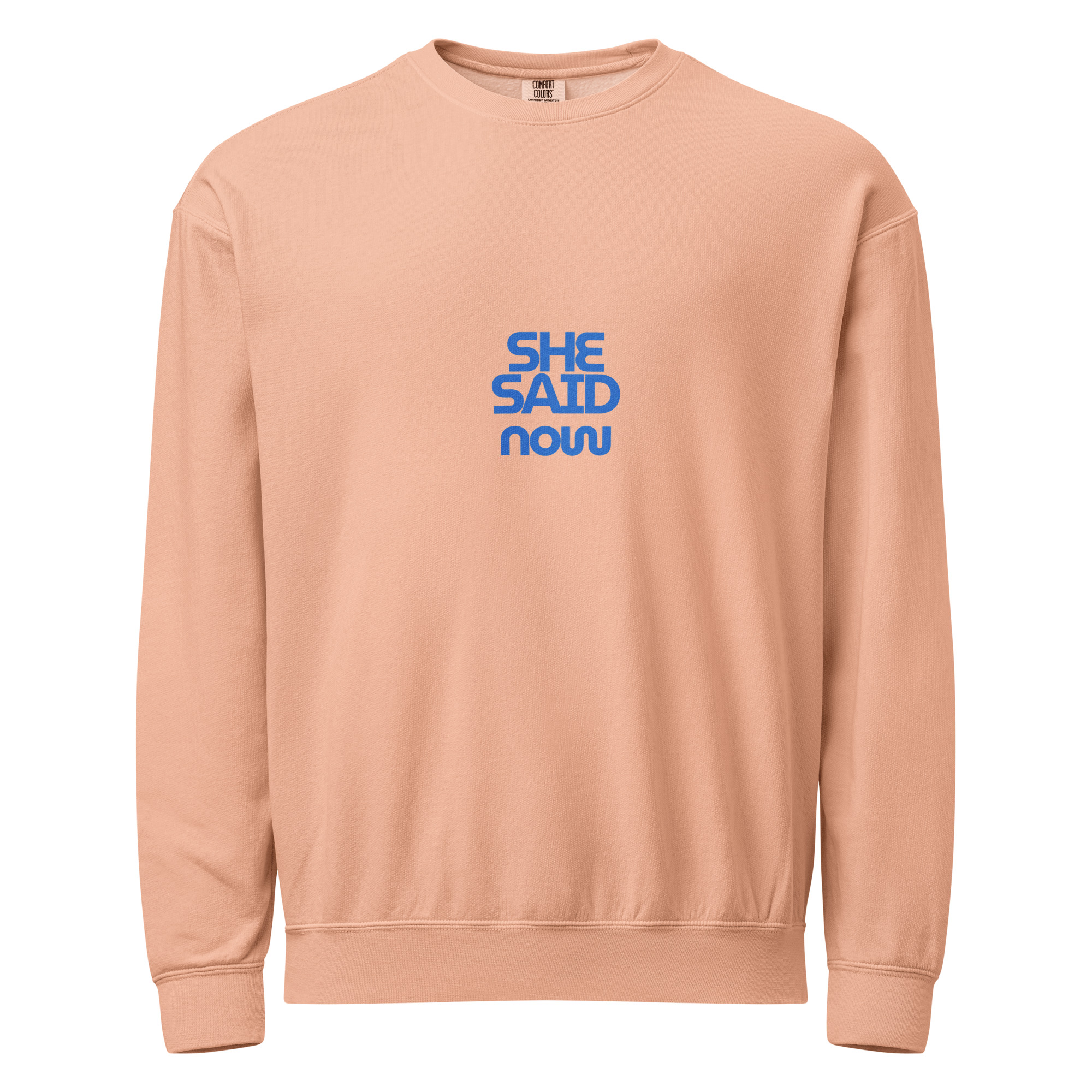 Garment-Dyed Fleece Statement Crew