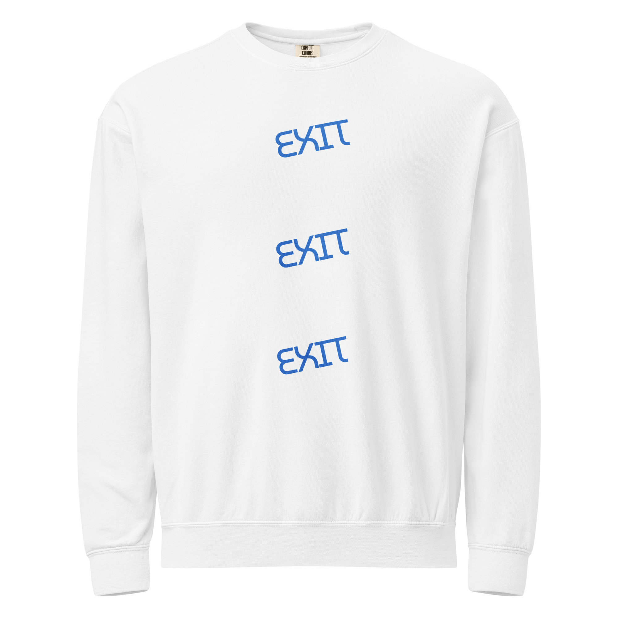 Men's Exit garment-dyed fleece crewneck sweatshirt