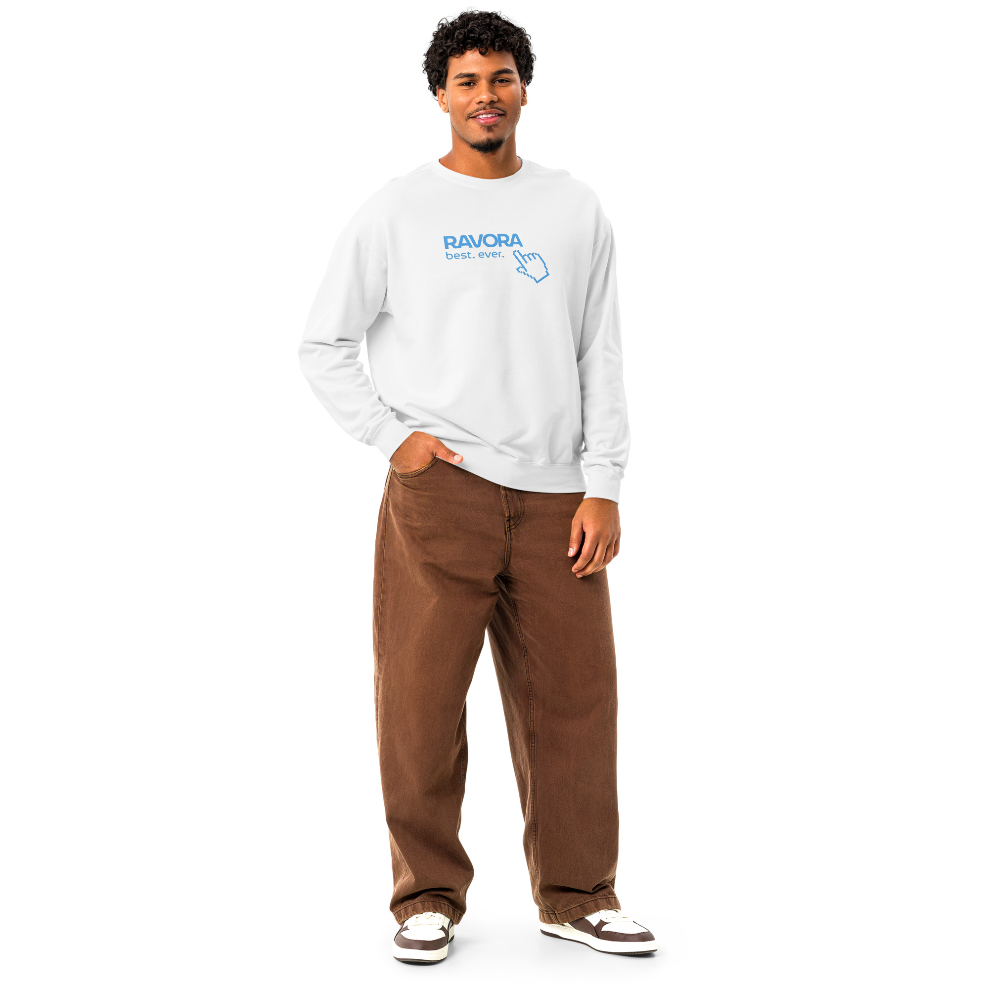 Men’s pigment-dyed fleece sweatshirt