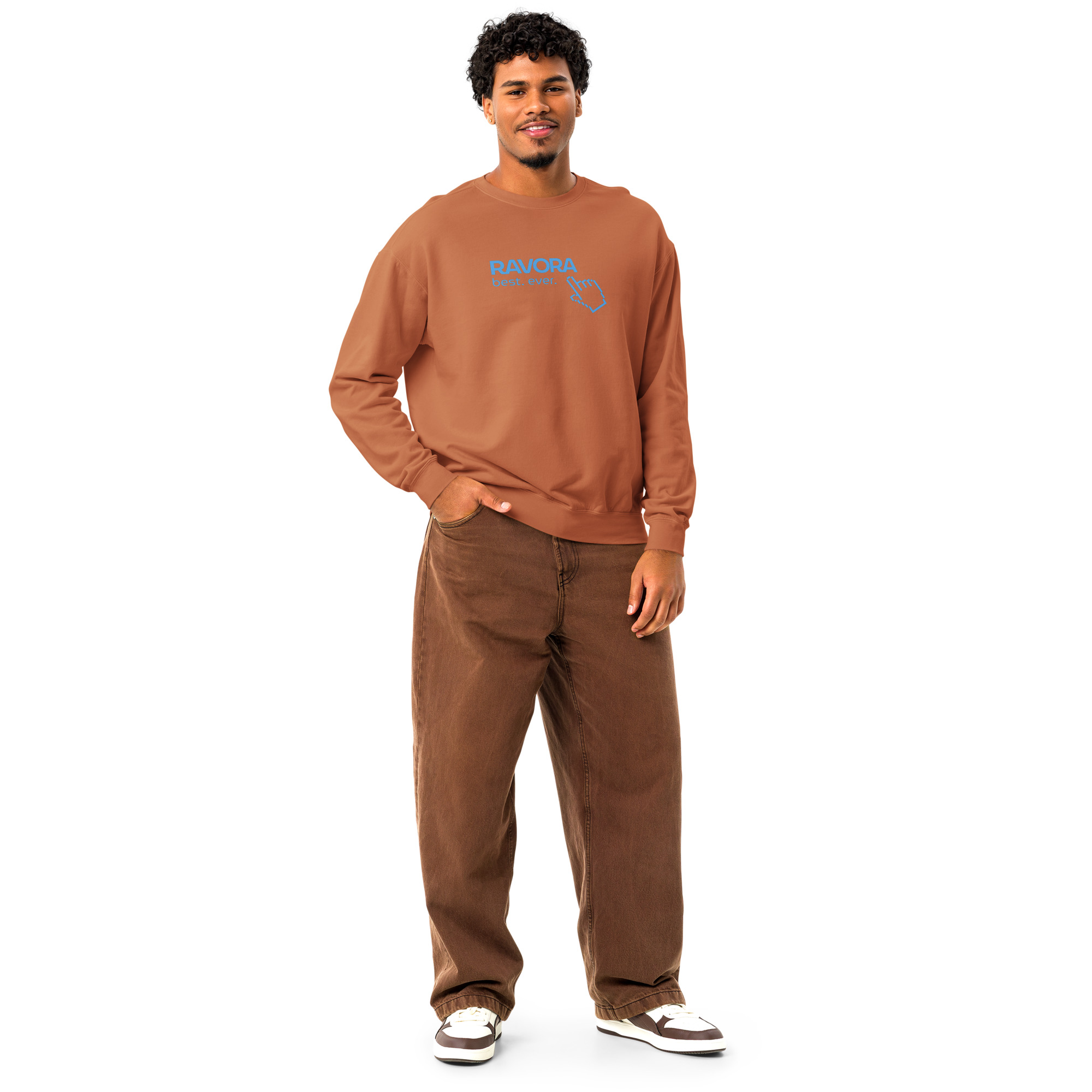Men’s pigment-dyed fleece sweatshirt