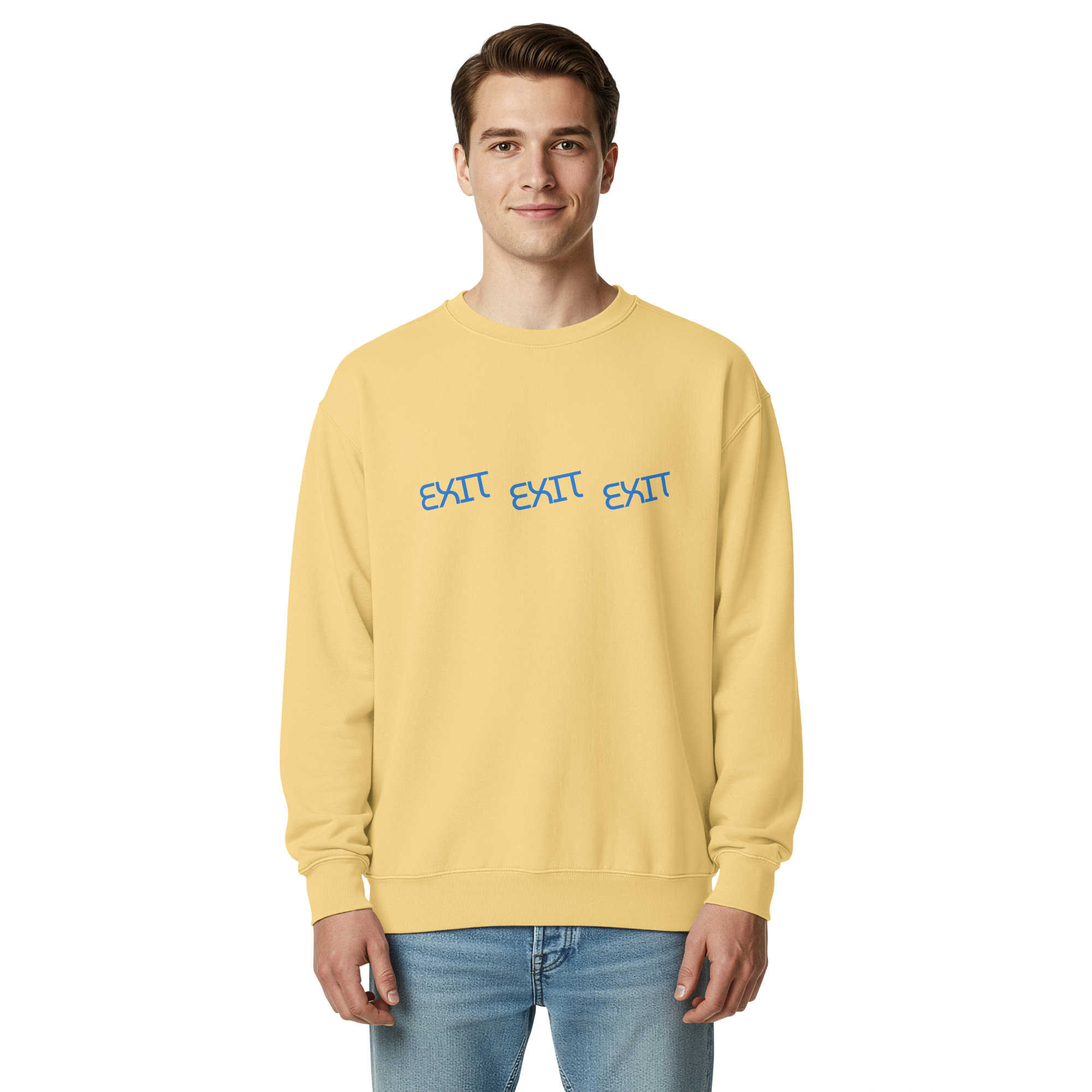 Men's Exit garment-dyed sweatshirt