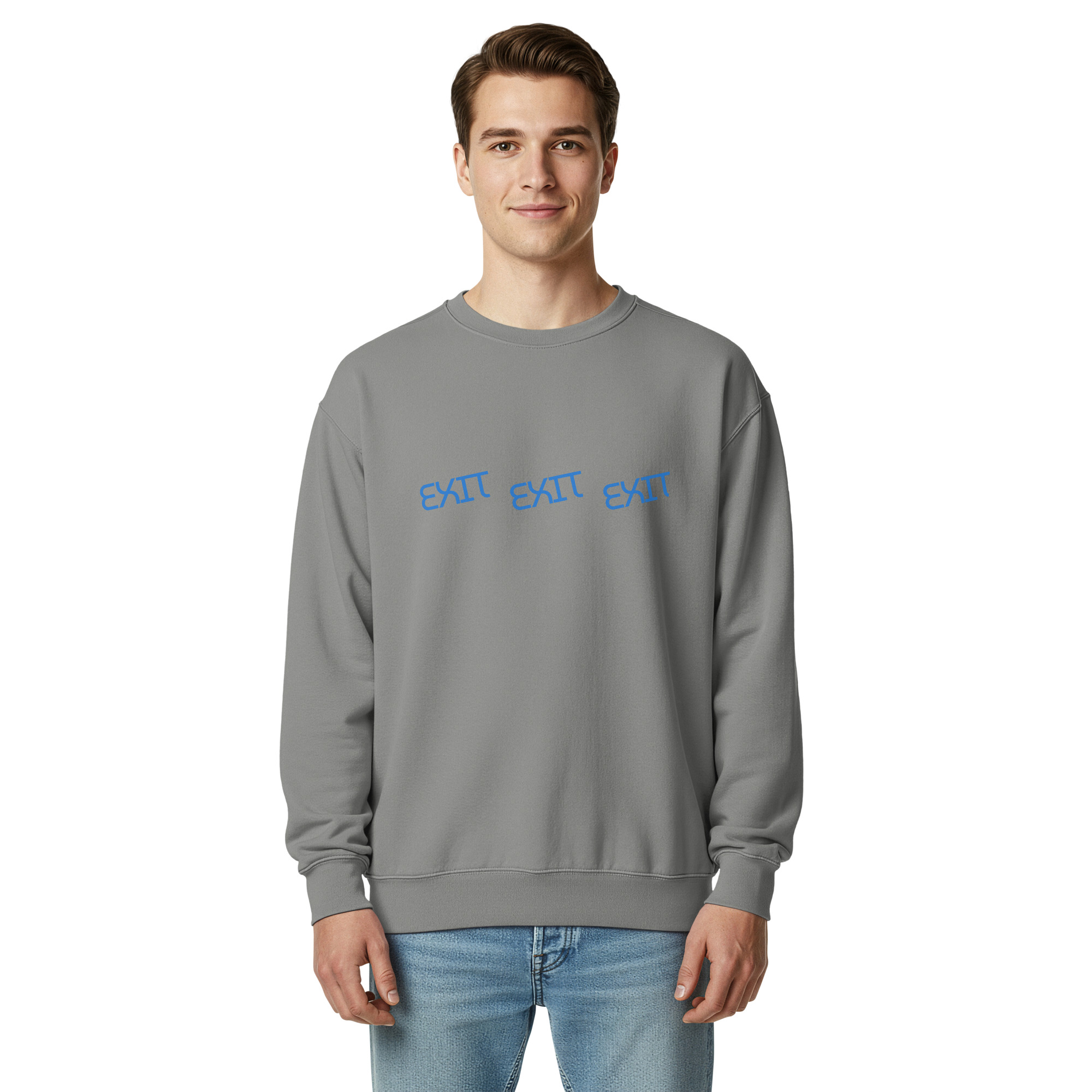 Men's Exit garment-dyed sweatshirt