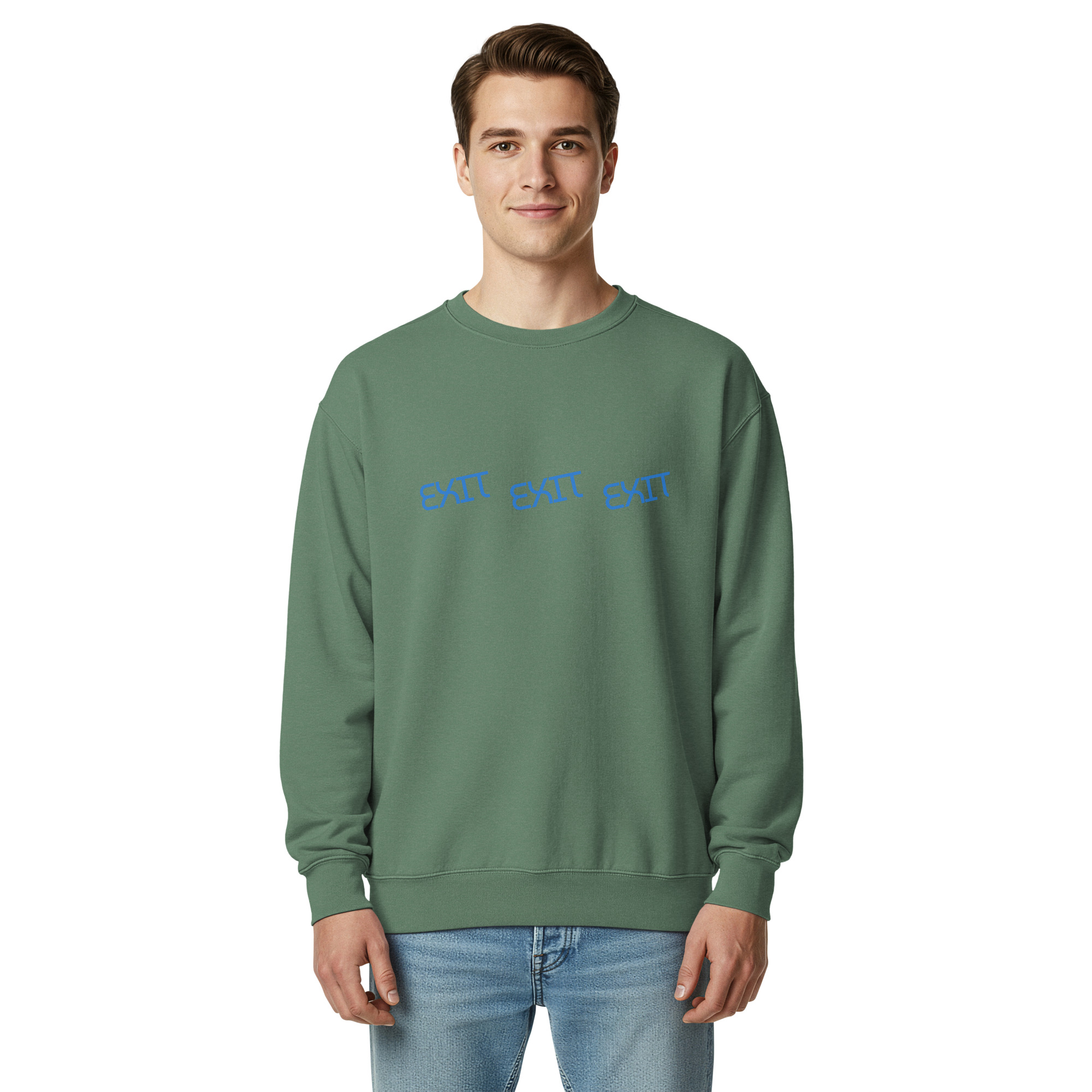 Men's Exit garment-dyed sweatshirt