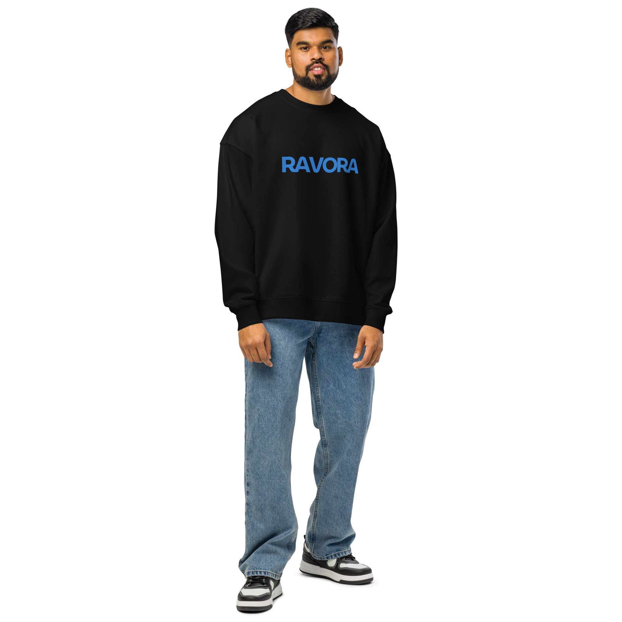 Male eco-relaxed pullover