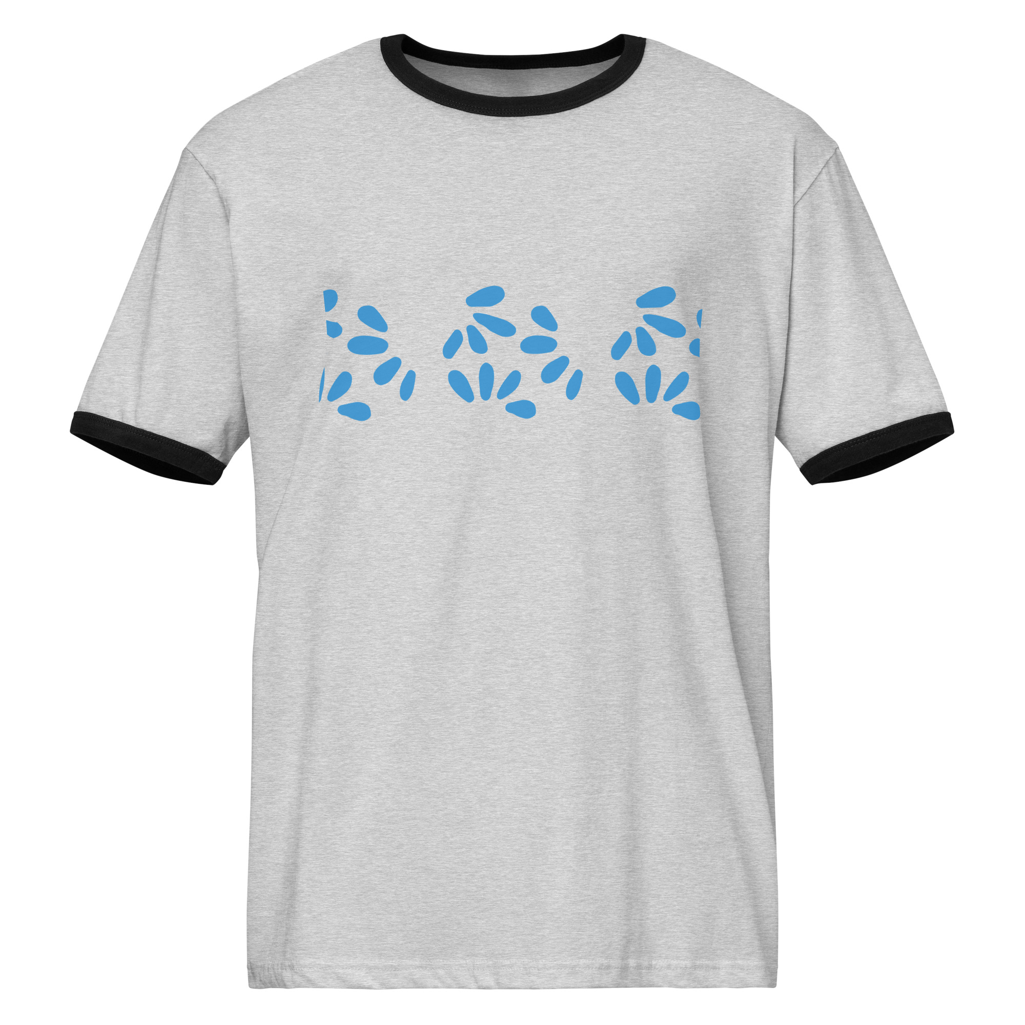 Retro Petal Scatter Ringer Tee
