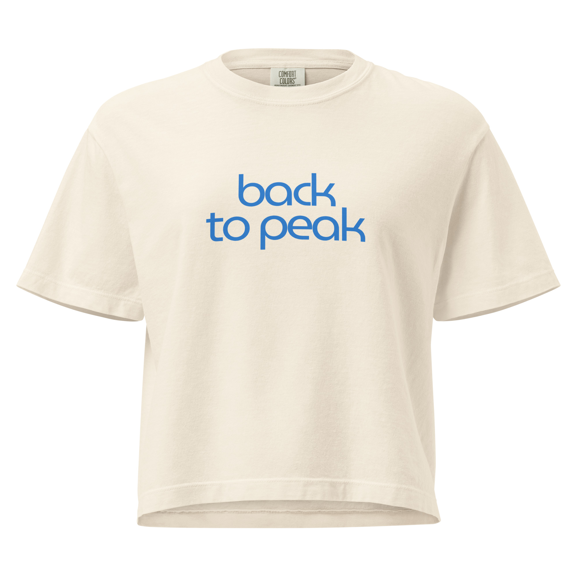 Ladies' thick-knit cropped tee