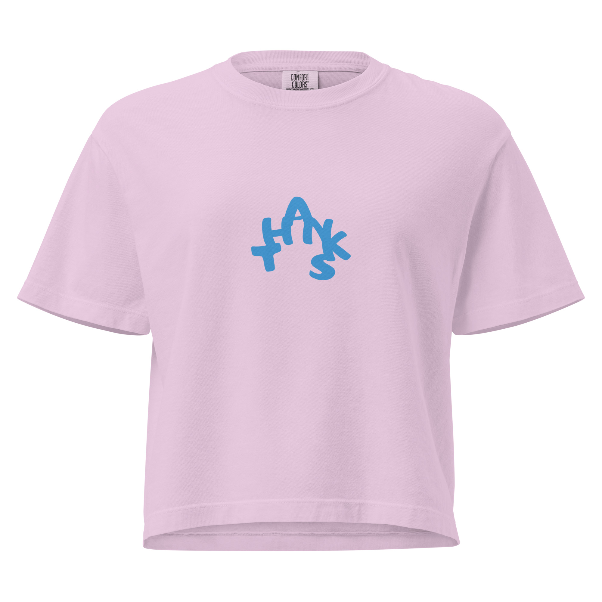 Boxy Fit Handwritten “Thanks” Street Tee