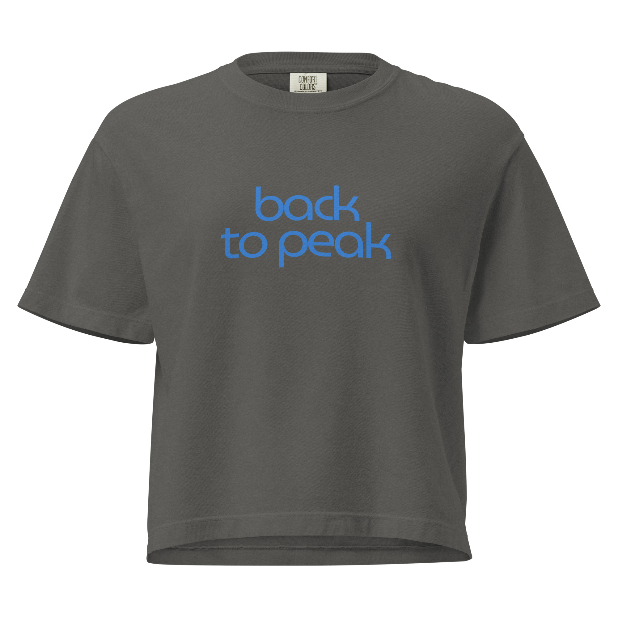 Ladies' thick-knit cropped tee