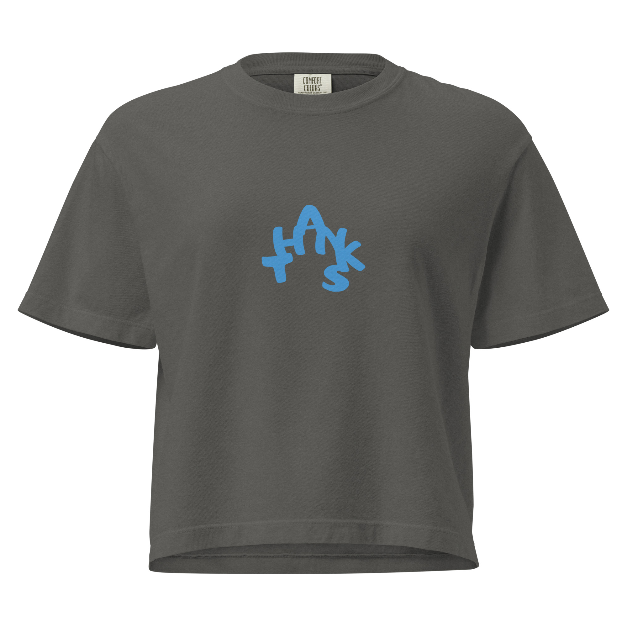 Boxy Fit Handwritten “Thanks” Street Tee