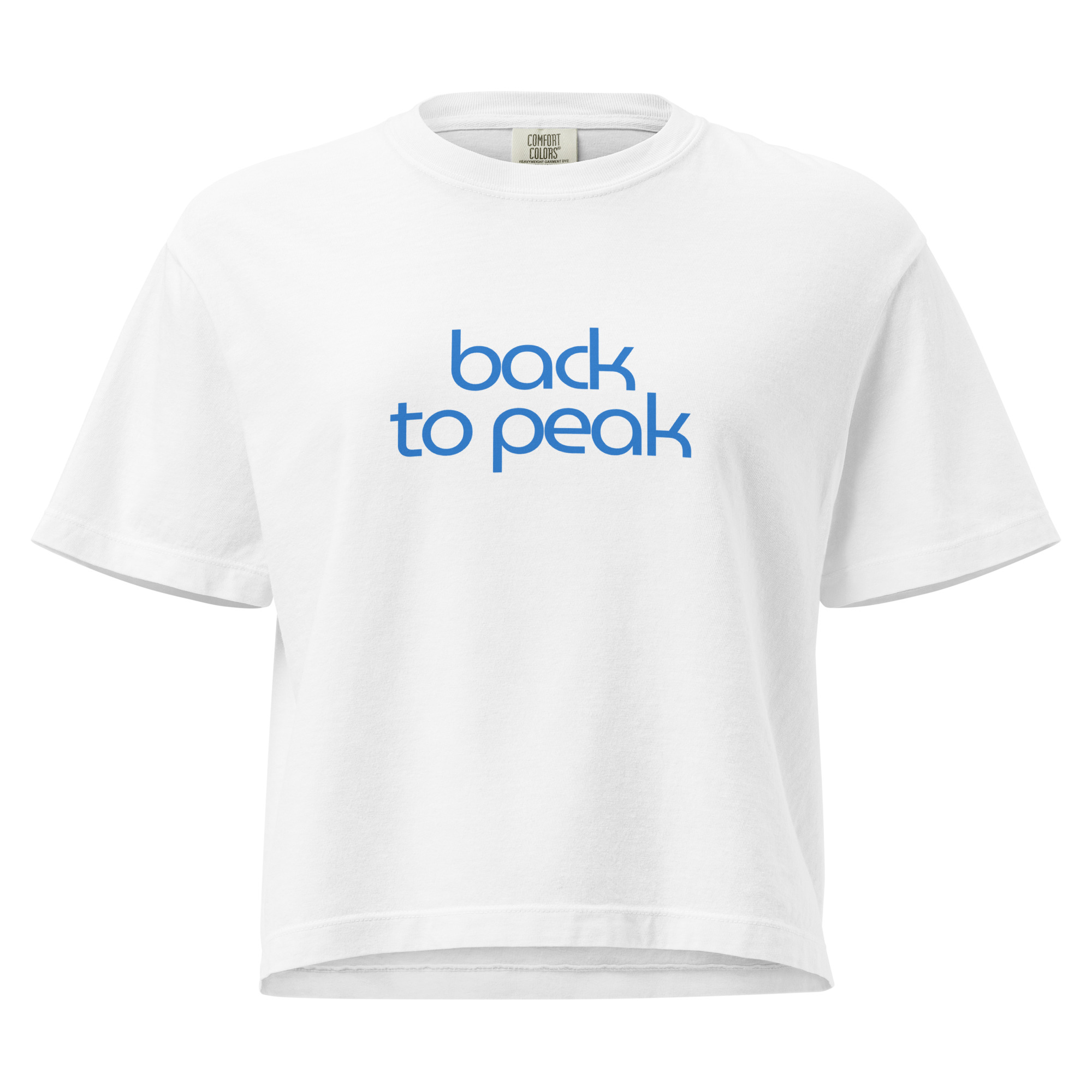 Ladies' thick-knit cropped tee
