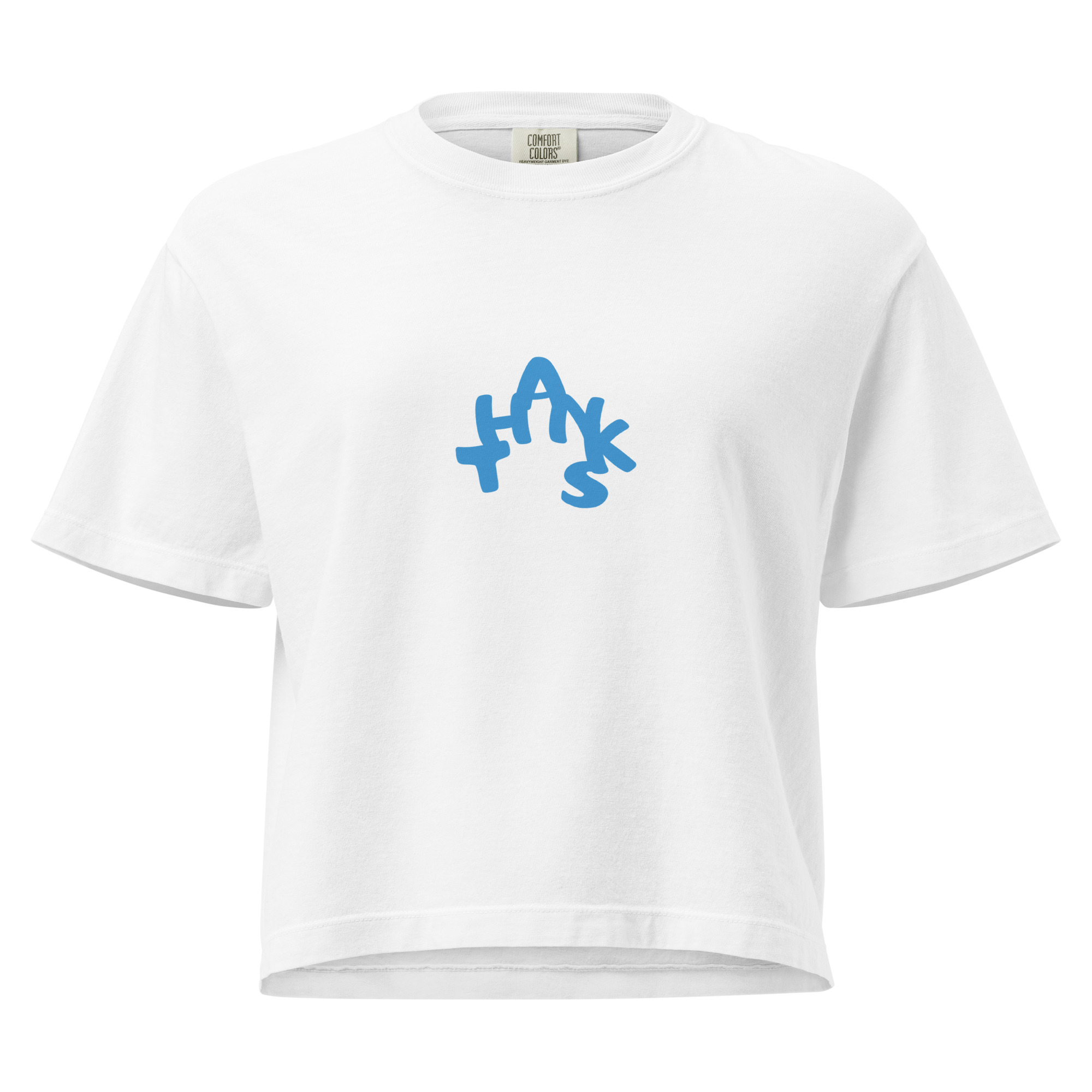 Boxy Fit Handwritten “Thanks” Street Tee
