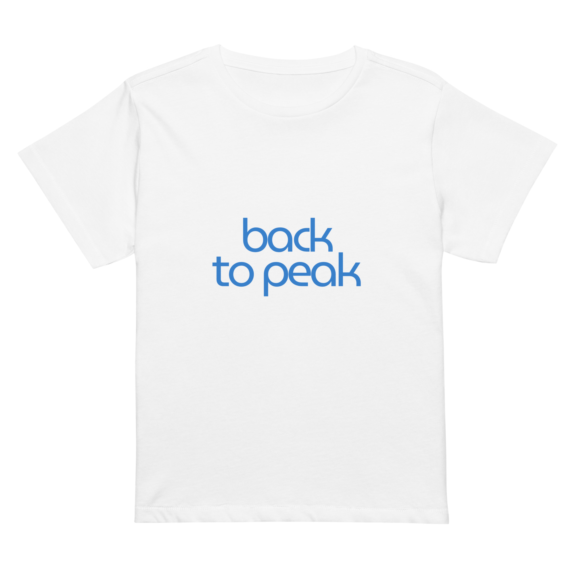 Ladies' high-rise cropped tee
