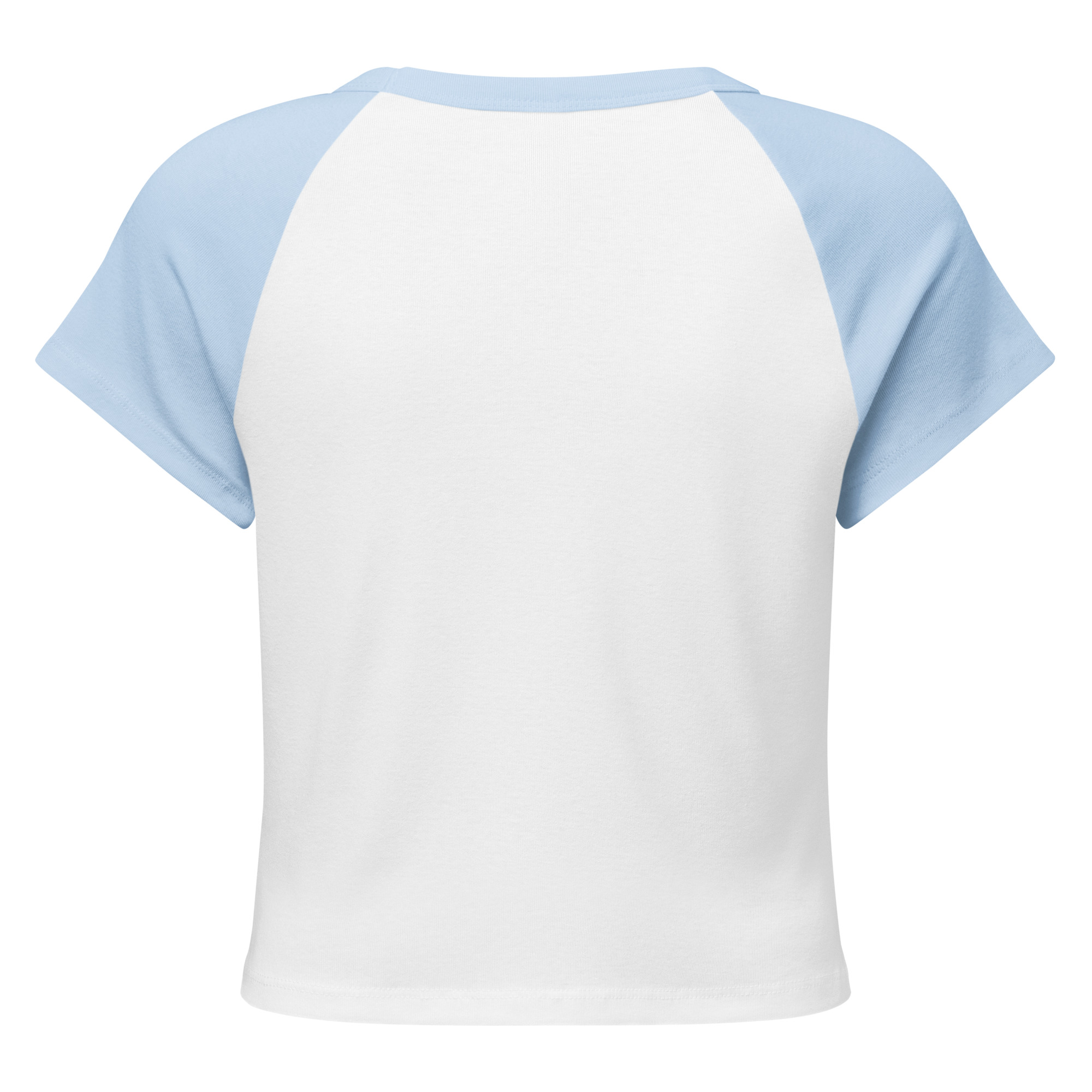 Bold “She Said Now” Raglan Crop Tee