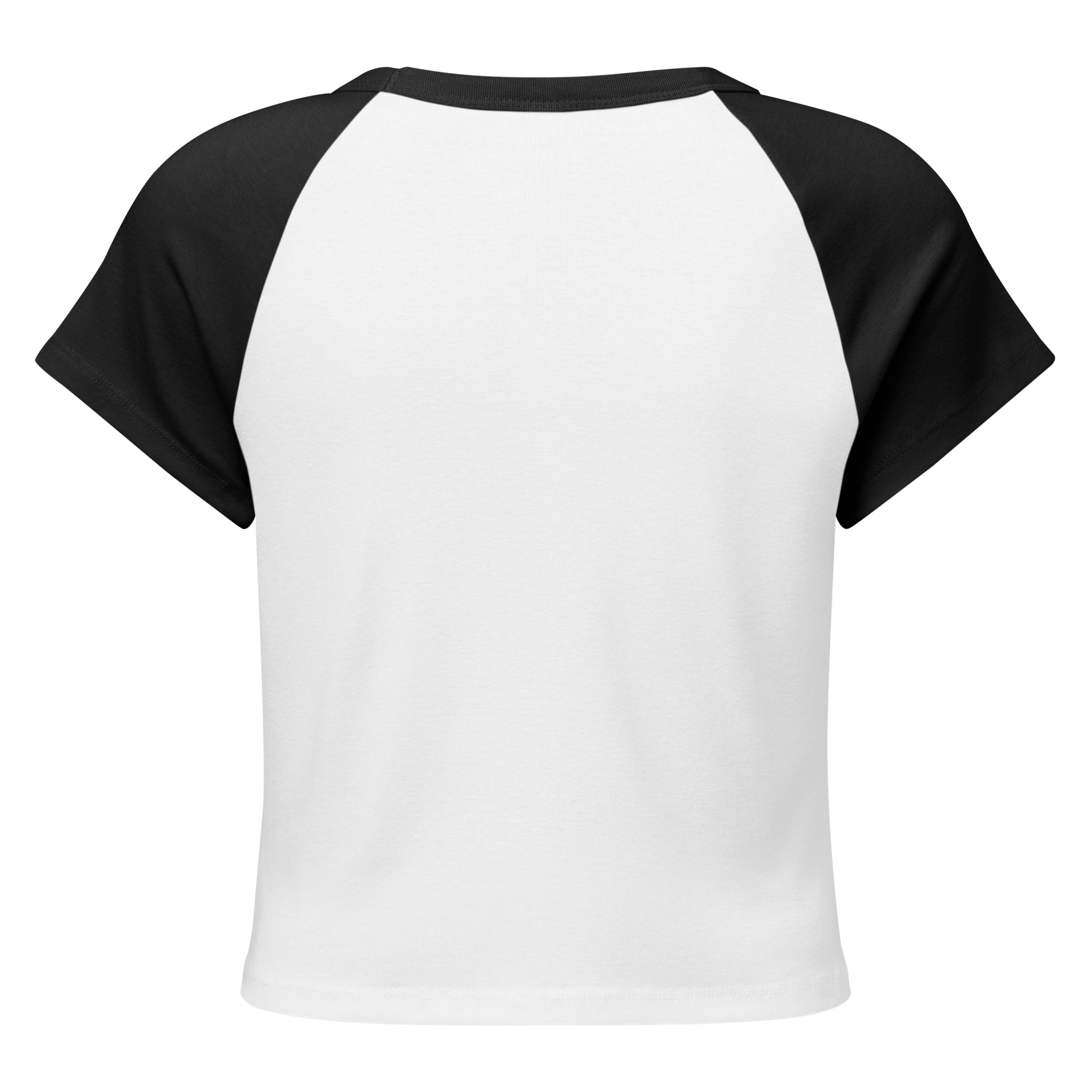 Bold “She Said Now” Raglan Crop Tee
