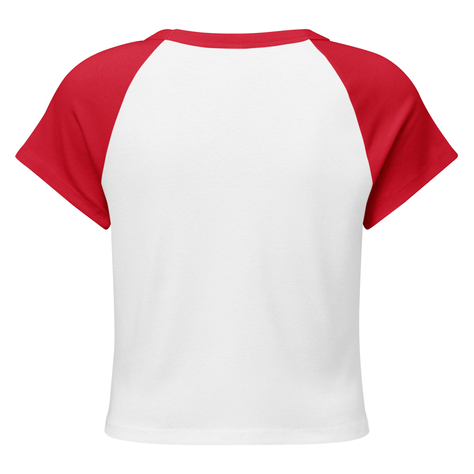 Bold “She Said Now” Raglan Crop Tee