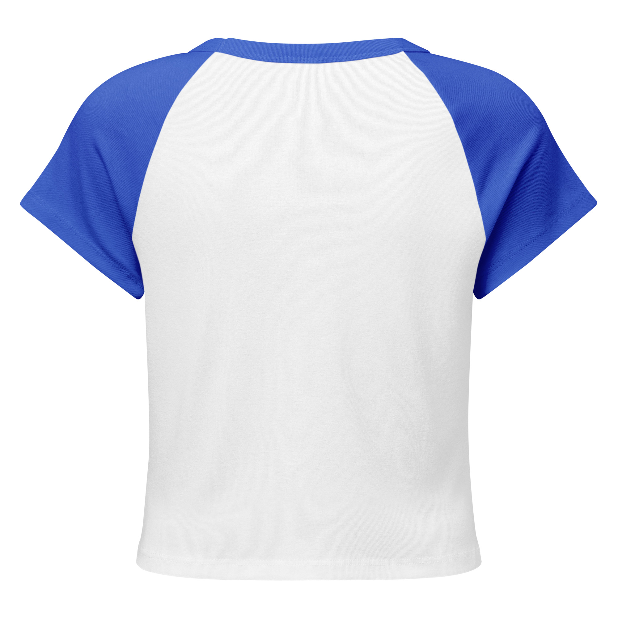 Bold “She Said Now” Raglan Crop Tee
