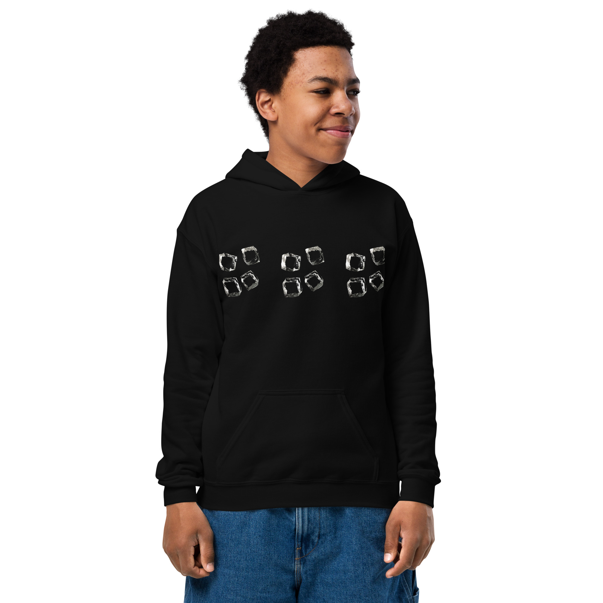 Youth Chunky Cube Graphic Hoodie