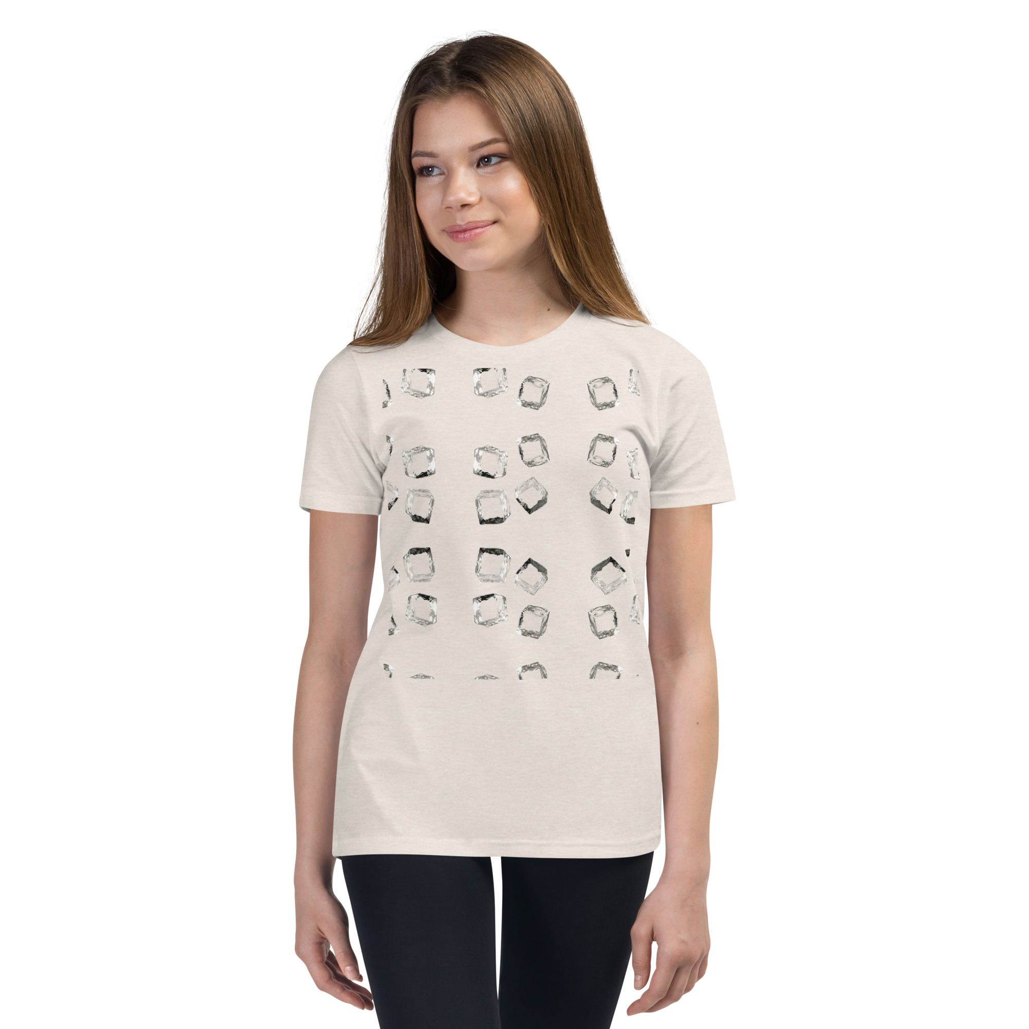 Youth Playful Cube Pattern Tee