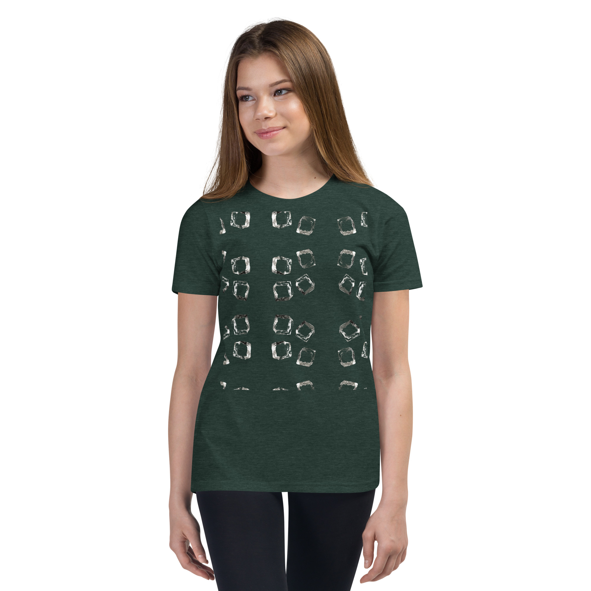 Youth Playful Cube Pattern Tee