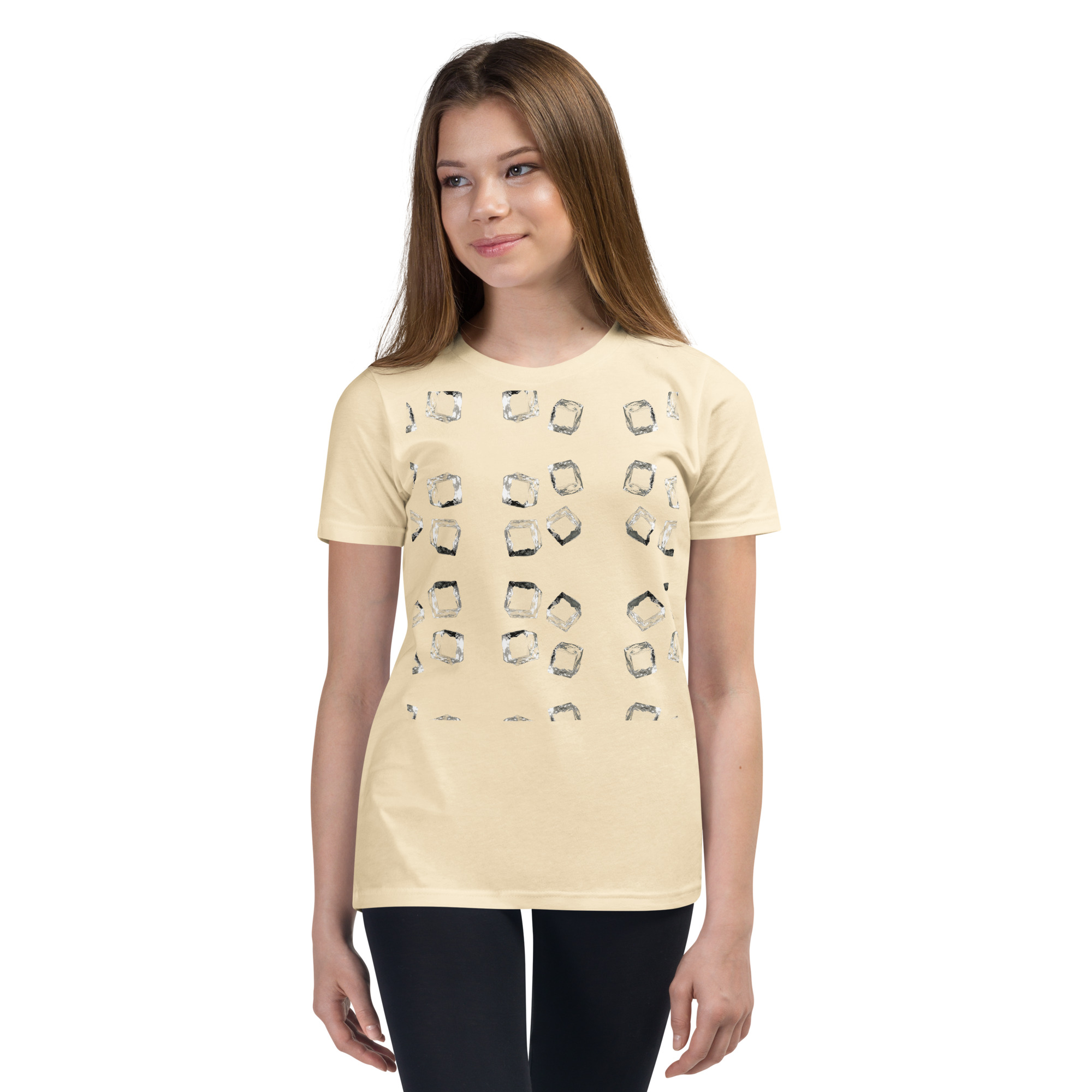 Youth Playful Cube Pattern Tee