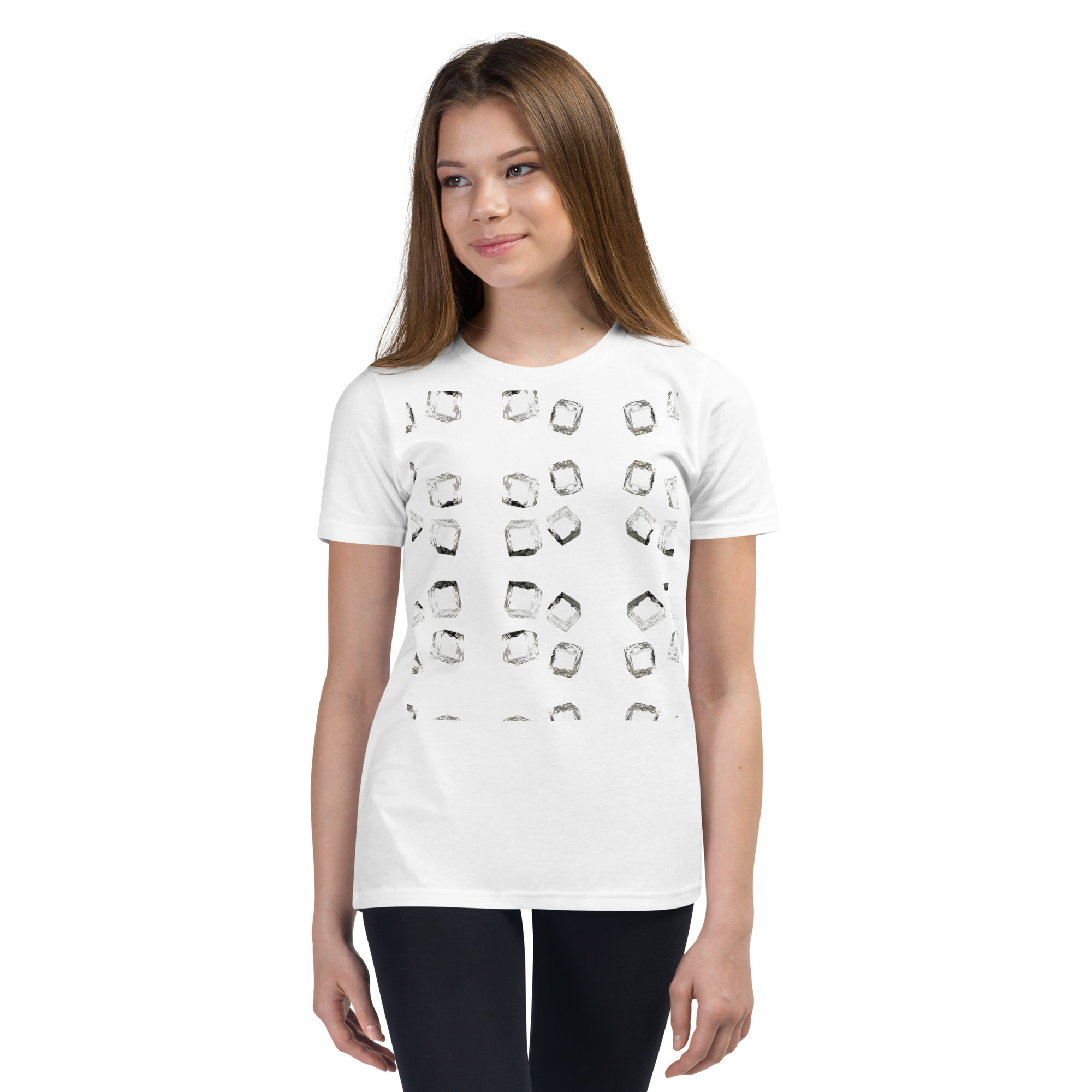 Youth Playful Cube Pattern Tee